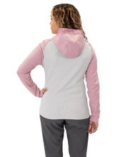 JAKO Iconic Hooded Jacket (Polyester Fleece, Side Pockets with Zipper) Light Grey/Pink/Charcoal Grey Ladies