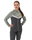 JAKO Iconic Hooded Jacket (Polyester Fleece, Side Pockets with Zip) Anthracite/Mint Green Ladies