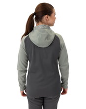 JAKO Iconic Hooded Jacket (Polyester Fleece, Side Pockets with Zip) Anthracite/Mint Green Ladies