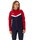 JAKO Kapuzenjacke Iconic (Polyester-Fleece, Seitentaschen mit Reißverschluss) marineblau/rot Damen
