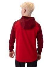 JAKO Hooded Jacket Iconic (Polyester Fleece, Side Pockets with Zip) red/wine red Men's