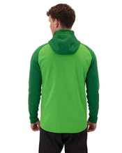 JAKO Iconic Hooded Jacket (Polyester Fleece, Side Pockets with Zip) green/dark green Men's
