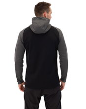 JAKO Hooded Jacket Iconic (Polyester Fleece, Side Pockets with Zipper) Black/Grey