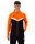 JAKO Kapuzenjacke Iconic (Polyester-Fleece, Seitentaschen mit Reißverschluss) schwarz/neonorange Herren