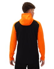 JAKO Hooded Jacket Iconic (Polyester Fleece, Side Pockets with Zip) Black/Neon Green Men's