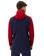 JAKO Hooded Jacket Iconic (Polyester Fleece, Side Pockets with Zip) navy/red Men's