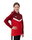 JAKO Kapuzenjacke Iconic (Polyester-Fleece, Seitentaschen mit Reißverschluss) rot/weinrot Kinder