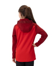 JAKO Iconic Hooded Jacket (Polyester Fleece, Side Pockets with Zipper) red/wine red Kids