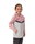 JAKO Kapuzenjacke Iconic (Polyester-Fleece, Seitentaschen mit Reißverschluss) hellgrau/pink/anthrazitgrau Kinder