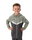 JAKO Iconic Hooded Jacket (Polyester Fleece, Side Pockets with Zip) anthracite/mint green Kids