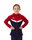 JAKO Hooded Jacket Iconic (Polyester Fleece, Side Pockets with Zip) navy/red Children
