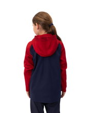 JAKO Hooded Jacket Iconic (Polyester Fleece, Side Pockets with Zip) navy/red Children