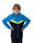 JAKO Iconic Hooded Jacket (Polyester Fleece, Side Pockets with Zip) navy blue/light blue/yellow Children