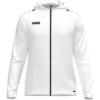 JAKO Kapuzenjacke One (Innenseite aus Micro-Fleece,) weiss Damen