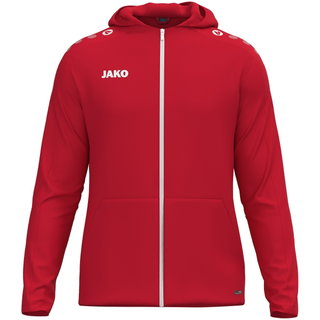 JAKO Kapuzenjacke One (Innenseite aus Micro-Fleece,) rot Damen