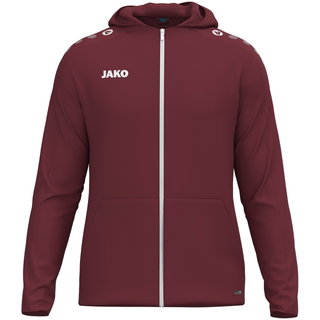 JAKO Kapuzenjacke One (Innenseite aus Micro-Fleece,) bordeauxrot Damen
