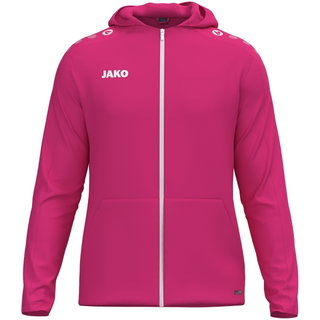 JAKO Kapuzenjacke One (Innenseite aus Micro-Fleece,) rosa Damen