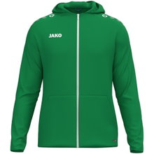 JAKO Hooded Jacket One (inner side made of micro-fleece), green ladies