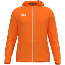 JAKO Hooded Jacket One (inner side made of micro-fleece), orange ladies