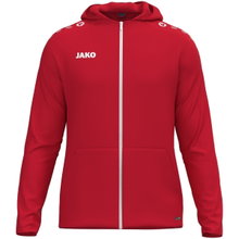 JAKO Hooded Jacket One (Inner side made of micro-fleece, 100% recycled polyester) red children