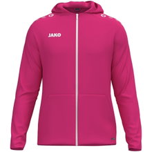 JAKO Hooded Jacket One (Inner side made of micro-fleece, 100% recycled polyester) pink children