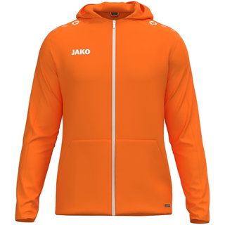 JAKO Kapuzenjacke One (Innenseite aus Micro-Fleece, 100% rec. Polyester) orange Kinder