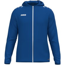 JAKO Hooded Jacket One (Inner side made of micro-fleece, 100% recycled polyester) royal blue children