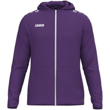 JAKO Hooded Jacket One (Inner side made of micro-fleece, 100% recycled polyester) violet Children