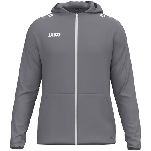 JAKO Kapuzenjacke One (Innenseite aus Micro-Fleece, 100% rec. Polyester) grau Kinder