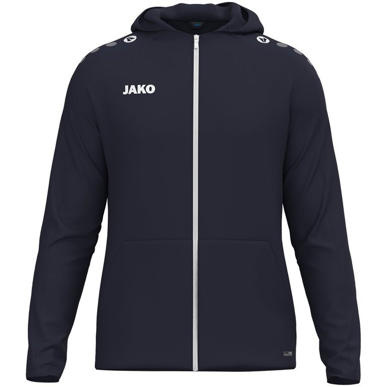 JAKO Kapuzenjacke One (Innenseite aus Micro-Fleece, 100% rec. Polyester) marineblau Herren