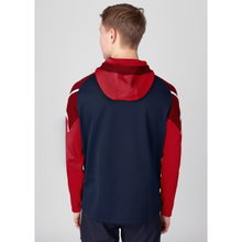 JAKO Kapuzenjacke Performance (Polyester-Fleece) marineblau/rot Herren