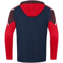 JAKO Kapuzenjacke Performance (Polyester-Fleece) marineblau/rot Kinder