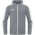JAKO Kapuzenjacke Power (Polyester-Fleece, Seitentaschen mit Reißverschluss) dunkelgrau Herren