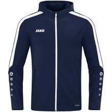 JAKO Kapuzenjacke Power (Polyester-Fleece, Seitentaschen mit Reißverschluss) marineblau Herren