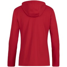 JAKO Kapuzenjacke Power (Polyester-Fleece, Seitentaschen mit Reißverschluss) rot Damen
