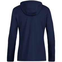 JAKO Hooded Jacket Power (Polyester Fleece, Side Pockets with Zip) Navy Blue/Sky Blue Women