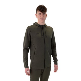 JAKO Kapuzenjacke Premium Basics (Double-Tech-Knit) khakibraun Herren