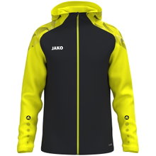 JAKO Hooded Jacket Sonic (durable, soft feel) black/yellow children