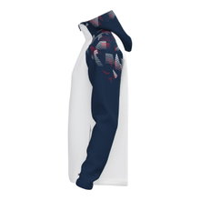 JAKO Hooded Jacket Sonic (durable, soft feel) white/navy/red men's