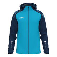 JAKO Kapuzenjacke Sonic (strapazierfähig, weiches Tragegefühl) aquablau/marineblau Herren