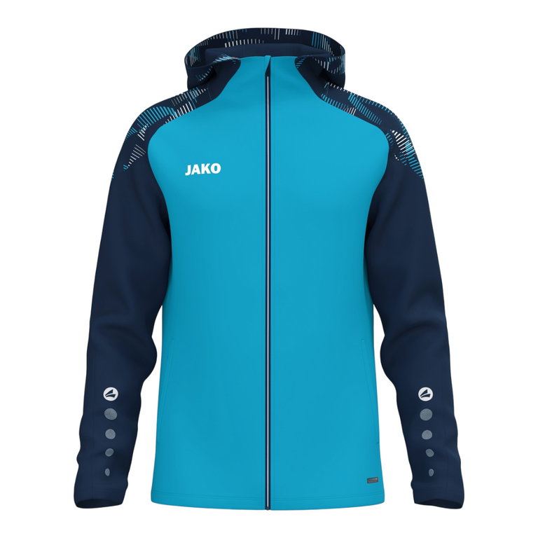 JAKO Kapuzenjacke Sonic (strapazierfähig, weiches Tragegefühl) aquablau/marineblau Herren