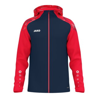 JAKO Kapuzenjacke Sonic (strapazierfähig, weiches Tragegefühl) marineblau/rot Herren
