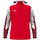 JAKO Kapuzenpullover mit Half-Zip Dynamic (100% rec. Polyester) rot/weiss/dunkelrot Kinder