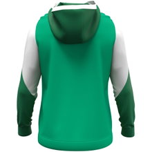 JAKO Hooded Sweatshirt with Half-Zip Dynamic (100% recycled Polyester) green/white/dark green Kids