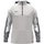 JAKO Kapuzenpullover mit Half-Zip Dynamic (100% rec. Polyester) hellgrau/weiss/grau Kinder