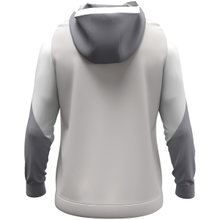 JAKO Hooded Sweatshirt with Half-Zip Dynamic (100% recycled Polyester) light grey/white/grey Children