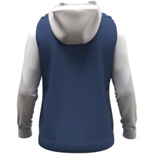JAKO Hooded Sweatshirt with Half-Zip Dynamic (100% recycled Polyester) midnight blue/white/light grey Men's