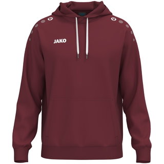 JAKO Bluza z kapturem One Sweat (mieszanka bawełny) bordowa męska