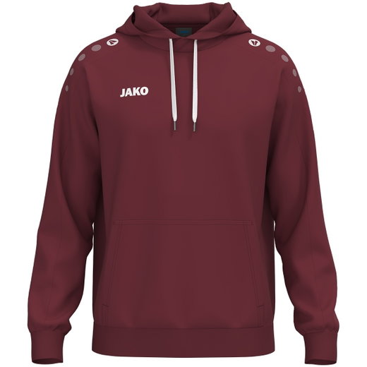 JAKO Kapuzenpullover One Sweat (Baumwolle-Mischung) bordeauxrot Herren