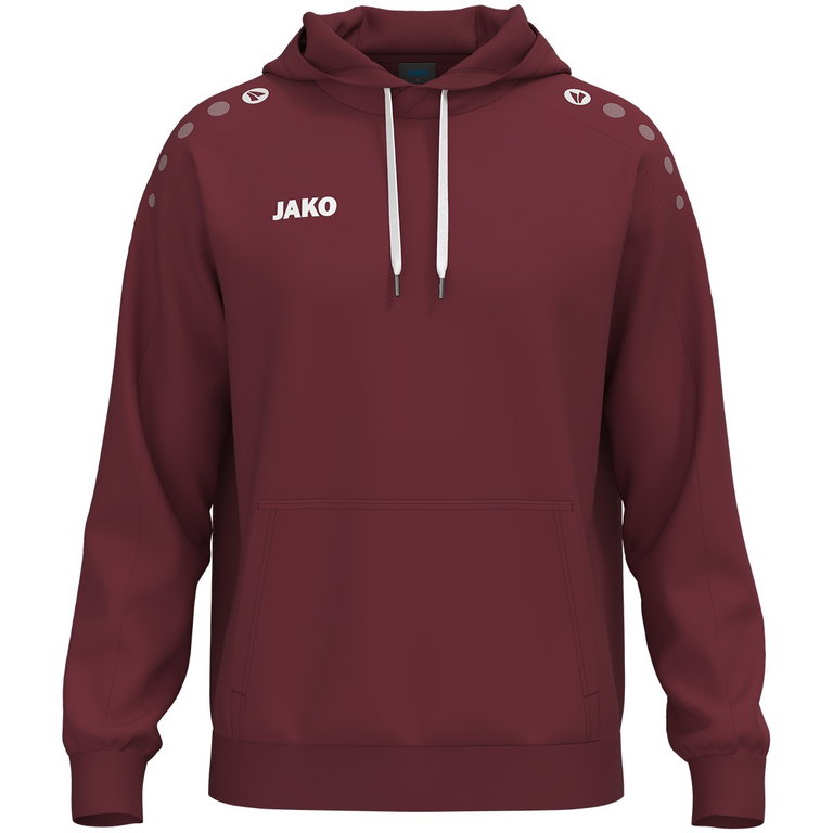 JAKO Kapuzenpullover One Sweat (Baumwolle-Mischung) bordeauxrot Herren